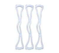 petjoyful 3Pcs Shoulder Exercise Elastic Rope Blue Comfortable Portable Anti Slip Rugged 8 Shaped Fitness Resistance Band for Home Body Shaping