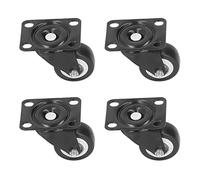 petjoyful 4Pcs Universal Caster Wear Resistant PVC Labor Saving Long Lasting High Toughness Caster Wheel