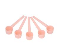 petjoyful 5 Pcs Measuring Spoon Flat Bottom Long Handle Plastic Precise Powder Liquid Measuring Spoon