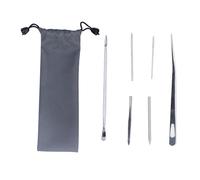 petjoyful 6PCS Paracord Stitching Set Stainless Steel Lacing Needles Smoothing Tool for DIY Paracord Work Leather Weaving