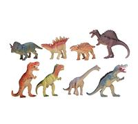 petjoyful 8PCS Dinosaur Simulation Model PVC Pressing Audible Dinosaur Shape Animal Model for Kids