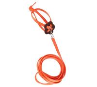petjoyful Bird Harness Parrot Leash Adjustable Birds Nylon AntiBite Rope for Outdoor Training (Orange)