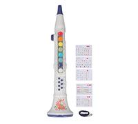 petjoyful Children Clarinet Toy Cute Funny Volume Adjustable Musical Instrument Educational Toy Birthday Gift (White)