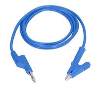 petjoyful Clip Test Leads Banana Plug Wire Cable Flexible for Electrical Testing J.70035-1 4mm (Blue)