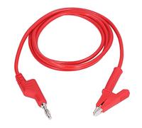 petjoyful Clip Test Leads Banana Plug Wire Cable Flexible for Electrical Testing J.70035-1 4mm (Red)