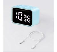 petjoyful Digital Kitchen Timer Magnetic Count Up/Down Clock with Custimize Function Large LED Screen Sound Alarm Silent Operation Kitchen Time Management Tool for Kids Testing (Blue)