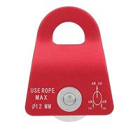 petjoyful Downhill Side Plate Single Pulley Outdoor Mountaineering Rock Climbing Transport Equipment (Red)
