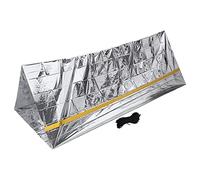 petjoyful Emergency Tent Reusable Foldable Lightweight PET Aluminum Film Thermal Blanket Survival Shelter for Hiking Camping