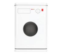 petjoyful Laundry Powder Container Tinplate Large Capacity Simple Laundry Bead Storage Box Container With Handle (White)