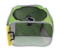 petjoyful Pet Drying Box Folding Portable Oxford Fabric Water Resistant Transparent Windows Pet Drying Crate For Cats Dogs