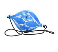 petjoyful PU Rhombus Pattern Boxing Ball Fighting Response Elasticity Ball Fitness Equipment (Blue ball white diamond pattern)