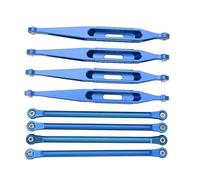 petjoyful Upper Lower Suspension Links Aluminium Alloy High Strength Exquisite RC Suspension Links Set for LOSI 1/8 LMT 4WD RC Car (Blue)