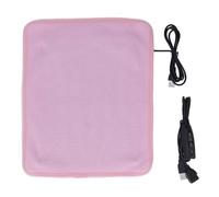 petjoyful USB Heating Pad 3 Temperature Gears Keep Warm Shoulder Neck Leg Waist Heated Mat with Timing (Roseate)