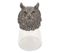 petjoyful Whiskey Glass Animal Style Exquisite Stable Durable Metal Multi Purpose Cocktail Glass for Party Game Wedding (Bear Approx. 18 X 10cm / 7.1 X 3.9in)