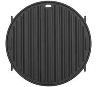 PETKAO 8834 65940 Cast Iron Round Black Sear Griddle Insert for Weber Gourmet BBQ System Accessories, Charcoal, Wood Pellet & Gas Grills