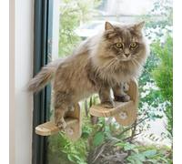 PETKARAY Cat Window Shelf - Original Cat Perch Stairs, Durable Seat for Indoor Cats