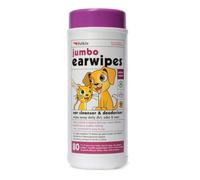 Petkin Jumbo Ear Wipes (80pcs)