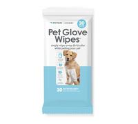 Petkin Pet Glove Wipes for Dogs and Cats, 30 Wipes - Double-Sided Cleaning Wipes - Gently Cleans Ears, Face, Butt, Body and Eye Area - Convenient, Ideal for Home or Travel - Vanilla Scented