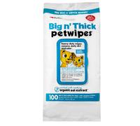 Petkin Petwipes, 100 Wipes - Big 'n Thick Extra Large Pet Wipes for Do