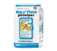 Petkin Petwipes, 100 Wipes - Big 'n Thick Extra Large Pet Wipes for Dogs and Cats - Cleans Face, Ears, Body and Eye Area - Super Convenient, Ideal for Home or Travel - Single Pack of 100 Wipes