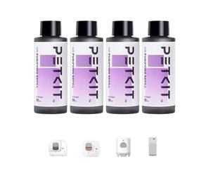 PETKIT Air Purifying Refills for Pura X, Pura Max and Pura Max 2 Self Cleaning Cat Litter Tray, 100% Natural Ingredients Odor Remover, Strong Odor Control, 4 Bottles/Pack