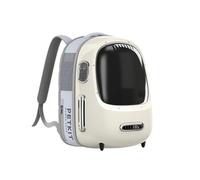 PETKIT Cat Carrier Backpack with Inbuilt Fan & Light, Ventilated Cat Bubble Back Pack for Cat Puppy with Padded and Adjustable Strap, Detachable and Lightweight for Travel Hiking Walking Camping