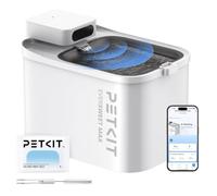 PETKIT EVERSWEET MAX Wireless Cat Water Fountain with Motion Sensor, 3L | App Control, Cordless Pet Fountain with Filter for Cat Dog, Ultra Quiet, Freshflow Stainless Steel Bowl, Battery Operated