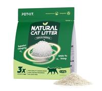 PETKIT Natural Cat Litter(1x2.4kg/5,2lb bag), Upgraded Cassava & Tofu Mixed Cat Litter, Plant-Based,100% Biodegradable, Fast Clumping, Dust-free & Low Tracking, Flushable and Odor Eliminating