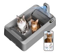 PETKIT Purobot Crystal Litter Self Cleaning Cat Litter Tray - Non-Clumping, Low Dust, Long-Lasting Odor Control Automatic Cat Litter Box for Daily Use & Multi-Cat Homes with Smart Health Monitoring