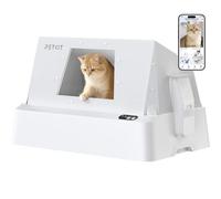 PETKIT Purobot Crystal Self Cleaning Cat Litter Tray with Cover - Non-Clumping, Low Dust, Long Lasting Odor Control, Automatic Litter Box for Multi-Cat Homes with Smart Health Monitoring