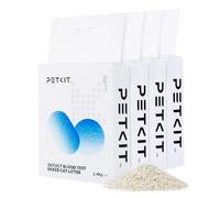 PETKIT Tofu Cat Litter, Fast Clumping, Tofu & Bentonite Mixed Cat Litter with Occultblood Test Particles, Ultra Absorbent, Odor Control and Flushable, Dust-free & Low Tracking, 4 Packs/9.6kg