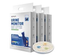 PETKIT Tofu Cat Litter for Urine Monitor, pH Detection Litter for Cats 7.2kg(3 Packs), Strong Clumping, Odour Control, Low-Dust, Unscented, Flushable, Direct to Toliet, 100% Biodegradable