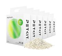 PETKIT Upgraded Clump+ Tofu Mixed Cat Litter, Ultra Absorbent and Fast Drying, 14.4kg/24L 100% Natural Ingredients Odor Eliminating Clumping Cat Litter, Dust-Free Low Tracking, Flushable, 6 Packs