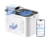 PETKIT Wireless Cat Water Fountain, EVERSWEET MAX with UVC Pump, 3L, Cordless 5000mAh Battery Operated Cat Fountain, App Control/Monitor, Ultra Quiet, Rechargeable Pet Water Fountain for Cats Dogs