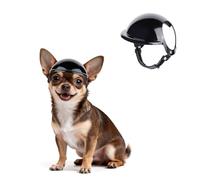 PETLESO Dog Helmet for Extra Small Breed with Ear Holes, Padded with Sponge, Head Protection for Riding/Halloween Cosplay,XS