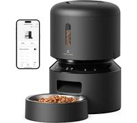 PETLIBRO Automatic Cat Feeder, 5G WiFi Automatic Pet Feeder with Freshness Preservation, 3L Timed Cat Feeders for Dry Food, Up to 48 Portions 10 Meals Per Day, Granary Pet Feeder for Cat/Dog, Black