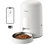 PETLIBRO Automatic Cat Feeder, Battery Powered, App Control, 2L White