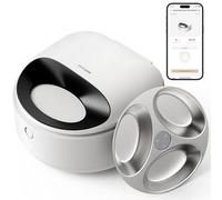 PETLIBRO Automatic Wet Cat Feeder with Refrigeration, App-Controlled Cat Food Dispenser with Semiconductor Cooling, 3 Fresh Meals for Up to 3 Days, Stainless Steel Bowl, Easy to Clean，White