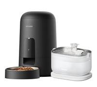 PETLIBRO Cat Feeder and Water Fountain Bundle - Automatic WiFi App-Controlled 2L Dry Food Dispenser with 2.5L Stainless Steel Water Fountain, Easy Cleaning, for Cats
