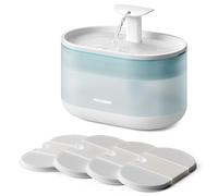 PETLIBRO Cat Water Fountain, Ultra Quiet with Two Flow Modes, BPA-Free Capsule Pet Water Fountain, 71oz/2.1L Visible Water Level Dog Water Dispenser with Large-Size Filter for Cats & Dogs