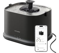 PETLIBRO Dockstream 2 Smart Cat Water Fountain - Real-Time Hydration Tracking, Wi-Fi App Insights, Stainless Steel Tray, Quiet 3L Pet Fountain with Four-Layer Filter, Mains Powered