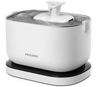 PETLIBRO Dockstream Cat Water Fountain, Battery Operated, Rechargeable, 2.5L/84oz (Opaque White, Fountain-2.5L)