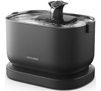 PETLIBRO Dockstream Wireless Cat Water Fountain, Battery-Operated 2.5 L/84 oz, Stainless-Steel Tray, BPA-Free, Easy to Clean, For Pet Drinking