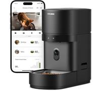PETLIBRO Granary 2 Vision Cat Feeder, Camera, 5L, Intake Tracking, Black | 1080p Live View, AI Pet Recognition, 1g Precision, Smart Refill, 2.4 & 5GHz Wi-Fi, Offline Feeding, 48H Backup