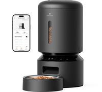 PETLIBRO Granary Smart Feeder - 5L, Black, Automatic Feeding, App & WiFi Control, Suitable for Dogs and Cats, Portion Adjustable, Plug-In Power Supply Required