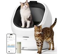 PETLIBRO Luma Automatic Cat Litter Box AI Camera Waste Analysis, Triple Safety Protection Self Cleaning Toilet, Use in Odor Control App Tracking, Open Top Multi Cat Recognition Litter Box