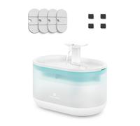 PETLIBRO Pet Water Fountain, Visible Water Level Design, 2.1L Quiet Pet Water Dispenser with Dual Water Modes and 4 Replacement Filters for Cats and Small Dogs, Blue