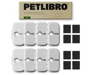 PETLIBRO Replacement Filters for Dockstream Cat Water Fountain, Compatible with PLWF116 PLWF106 PLWF115 PLWF105 PLWF005, 8-Pack