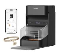 PETLIBRO RFID Automatic Cat Feeder, 3L Capacity, Wi-Fi Programmable, Multi-Pet Anti-Stealing (Black)