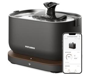 PETLIBRO Smart Cat Water Fountain with WiFi, Logs Cat Drinking Time and ml Amount, Water Intake Tracker, Dockstream App Monitoring Pet Dispenser, Plug-in Power Supply Required